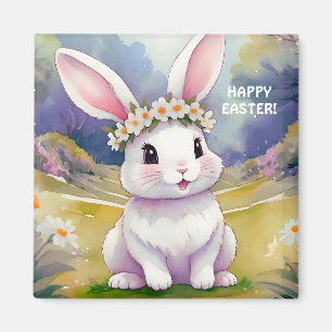 Happy little bunny 2, Easter Magnet