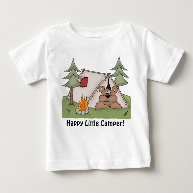happy little camper baby t-shirt (Front)