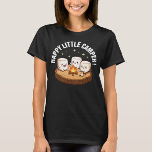 Happy Little Camper Cute Marshmallow T-Shirt