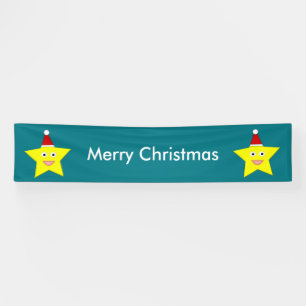 Happy Little Christmas Star Personalised Banner