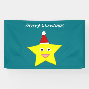 Happy Little Christmas Star Personalised Banner