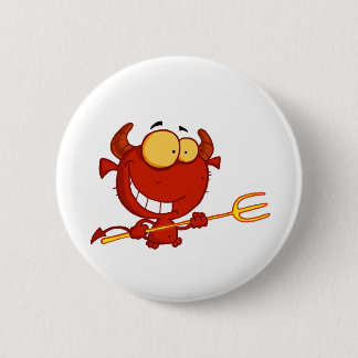 Happy-little-devil-with-pitchfork 6 Cm Round Badge