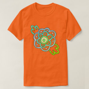 Happy Little Flower Abstract Art to Wear T-Shirt