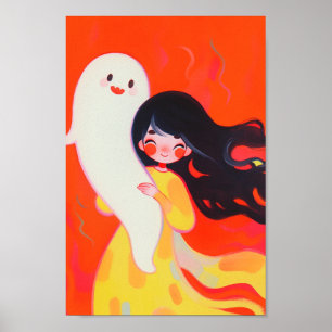 Happy Little Ghost Poster