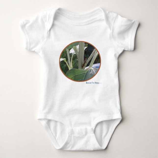 HAPPY LITTLE GRASSHOPPER BABY WEAR BODYSUIT (Front)