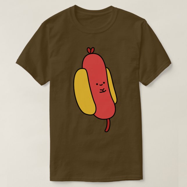 Happy Little HotDog T-Shirt (Design Front)