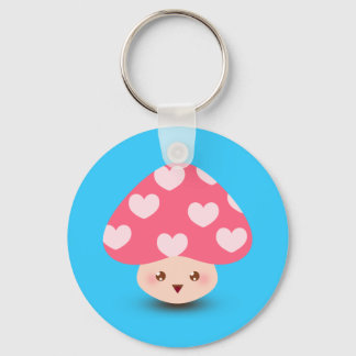 Happy Little Mushroom Key Ring
