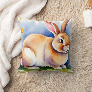 Happy little rabbit 2, Easter Cushion