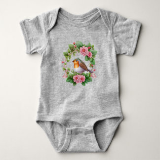 Happy Little Robin Baby Bodysuit