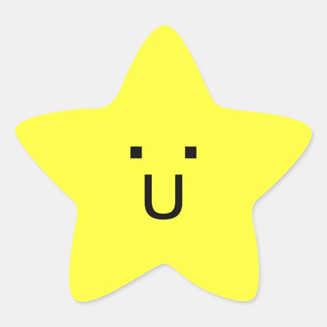 happy little star sticker (Front)
