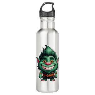 Happy Little Troll Chibi illustration  710 Ml Water Bottle
