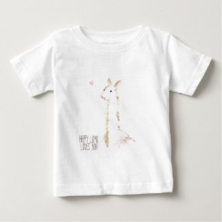 Happy Llama Loves You Baby T-Shirt
