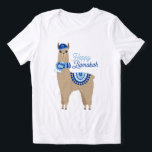 Happy Llamakah Funny Hanukkah  Tri-Blend Shirt<br><div class="desc">Festive personalised Hanukkah design.</div>