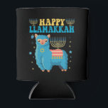 Happy LLamakkah Funny Jewish Alpaca Hanukkah Gift Can Cooler<br><div class="desc">Hanukkah, Menorah, llama, Funny, Chanukah, Jewish, Gift, birthday, animal, alpaca, </div>