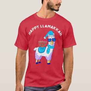 Happy Llamakkah Hanukkah Llama Chanukah Alpaca  T-Shirt