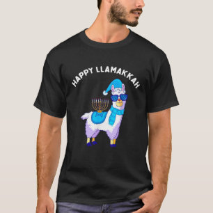 Happy Llamakkah Hanukkah Llama Chanukah Alpaca Wom T-Shirt
