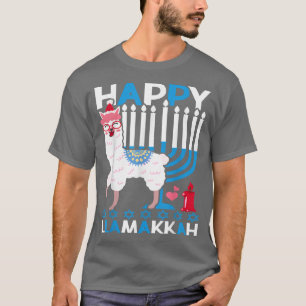 Happy Llamakkah Hanukkah Llama Chanukah Alpaca Wom T-Shirt