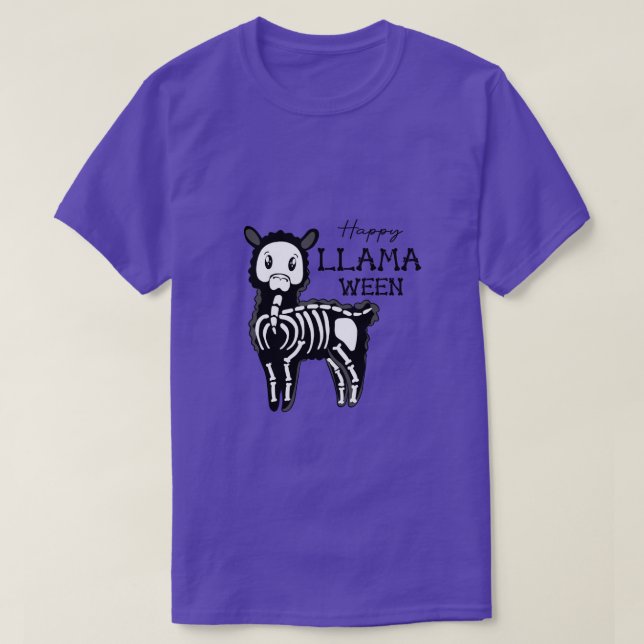 Happy Llamaween T-Shirt (Design Front)