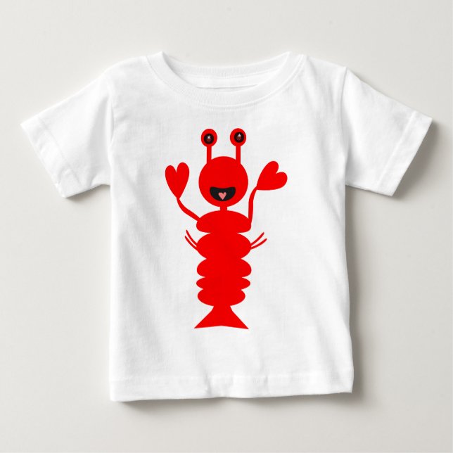 Happy Lobster Baby T-Shirt (Front)