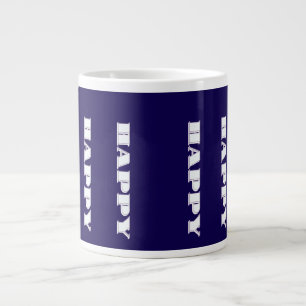 HAPPY Logo Dk Blue Gift Large Coffee Mug