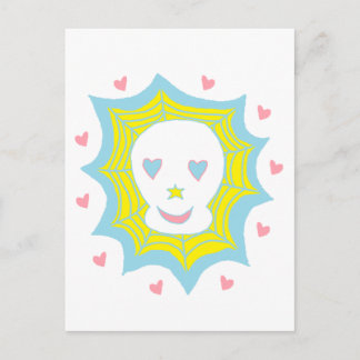 Happy Love Skull Postcard