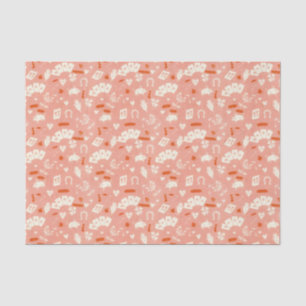 Happy Lucky Girl Charms Tissue Paper