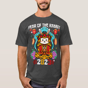 Happy Lunar New Year 2023 Cute Chinese Rabbit Deco T-Shirt