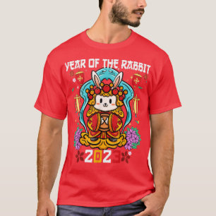 Happy Lunar New Year 2023 Cute Chinese Rabbit Deco T-Shirt