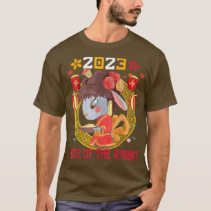 Happy Lunar New Year 2023 Cute Chinese Rabbit Deco T-Shirt