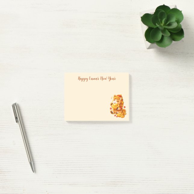 Happy Lunar new year horse Post-it Notes (Office)