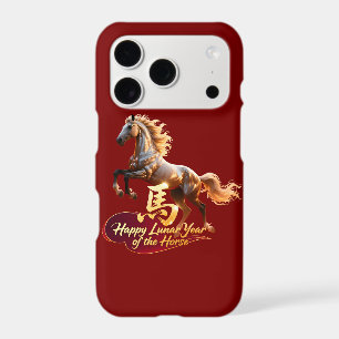 Happy Lunar New Year Majestic Golden Horse