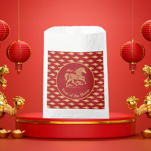 Happy Lunar New Year of the Horse Lucky Clouds Favour Bags
