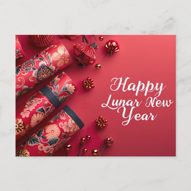 Happy Lunar New Year Postcard (Front)