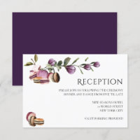Happy Macaron | Elegant Violet Floral Modern