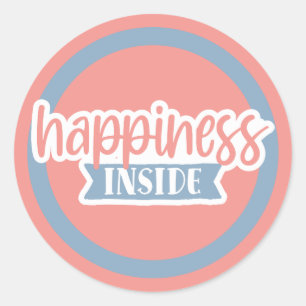 Happy Mail Classic Round Sticker