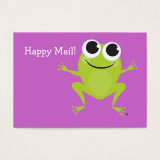 "Happy Mail" Cute frog card - great gifts for kids