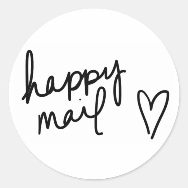 Happy mail sticker (Front)