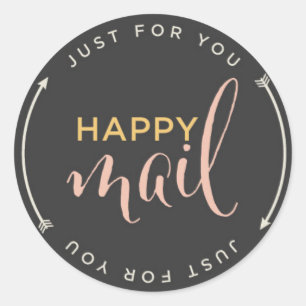 Happy Mail Sticker with Arrows