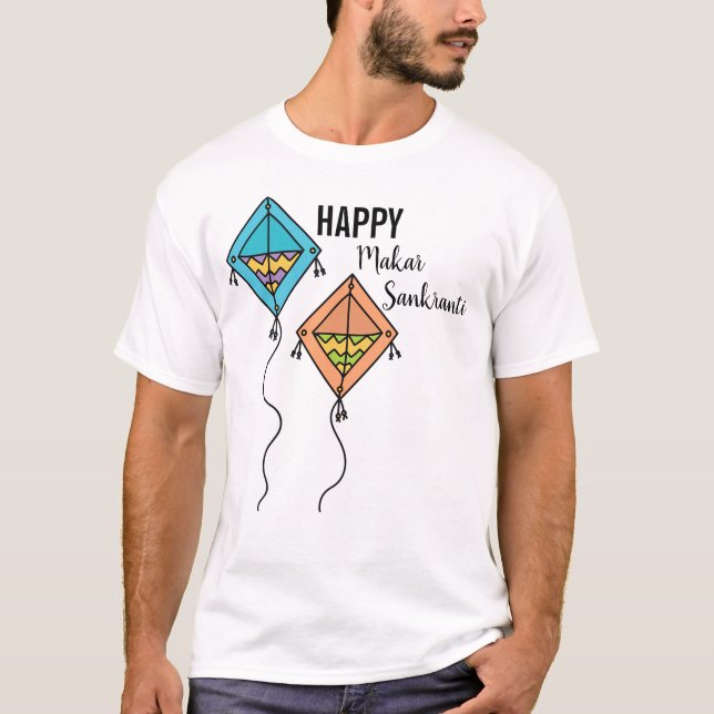 Happy Makar Sankranti T-Shirt (Front)