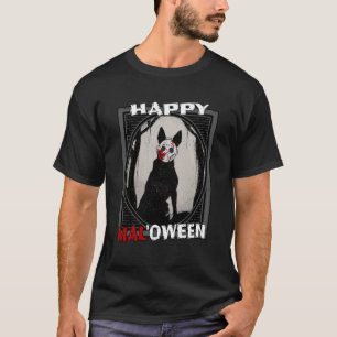 Happy Maloween Mal'oween Malinois Halloween Gift T-Shirt