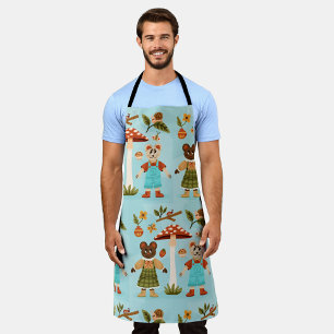 Happy man apron design 