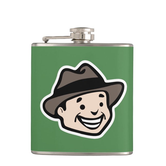 Happy Man Hip Flask (Front)