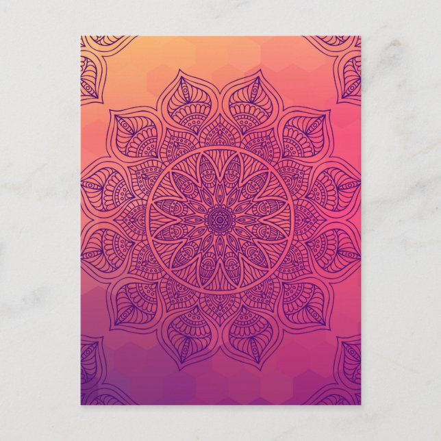 Happy mandala postcard (Front)