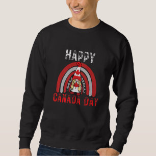 Happy Maple Leaf Canada Day Flag Candain Rainbow Sweatshirt