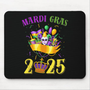 Happy Mardi Gras 2025 Tee Carnival Mardi Gras 2025 Mouse Pad