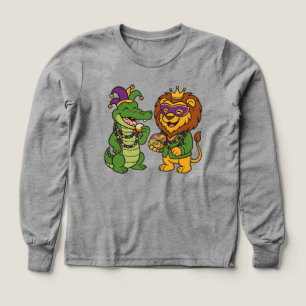 Happy Mardi Gras Alligator & Lion