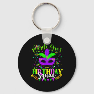 Happy Mardi Gras Birthday Mardi Gras Squad Trip Wo Key Ring