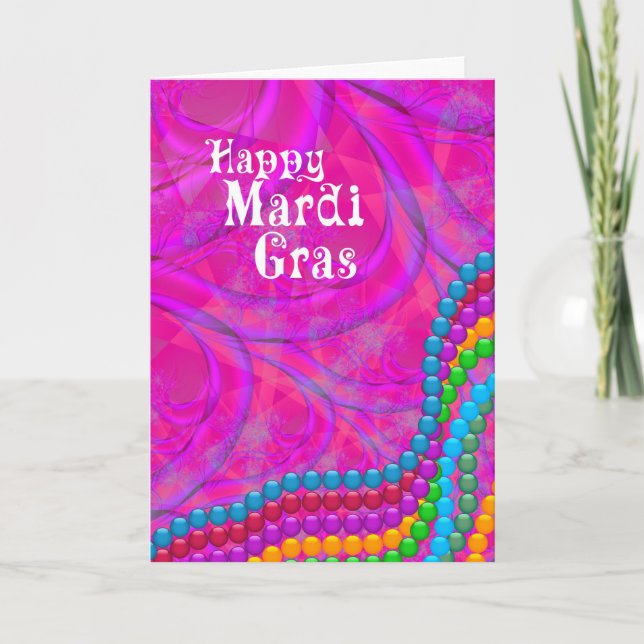 Happy Mardi Gras Card (Front)