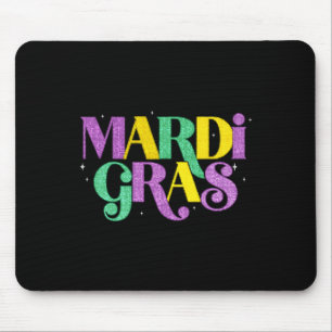 Happy Mardi Gras Carnival Fat Tuesday Fleur De Lis Mouse Pad