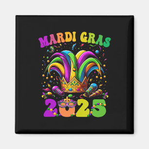 Happy Mardi Gras Carnival Mardi Gras 2025 Jester O Magnet